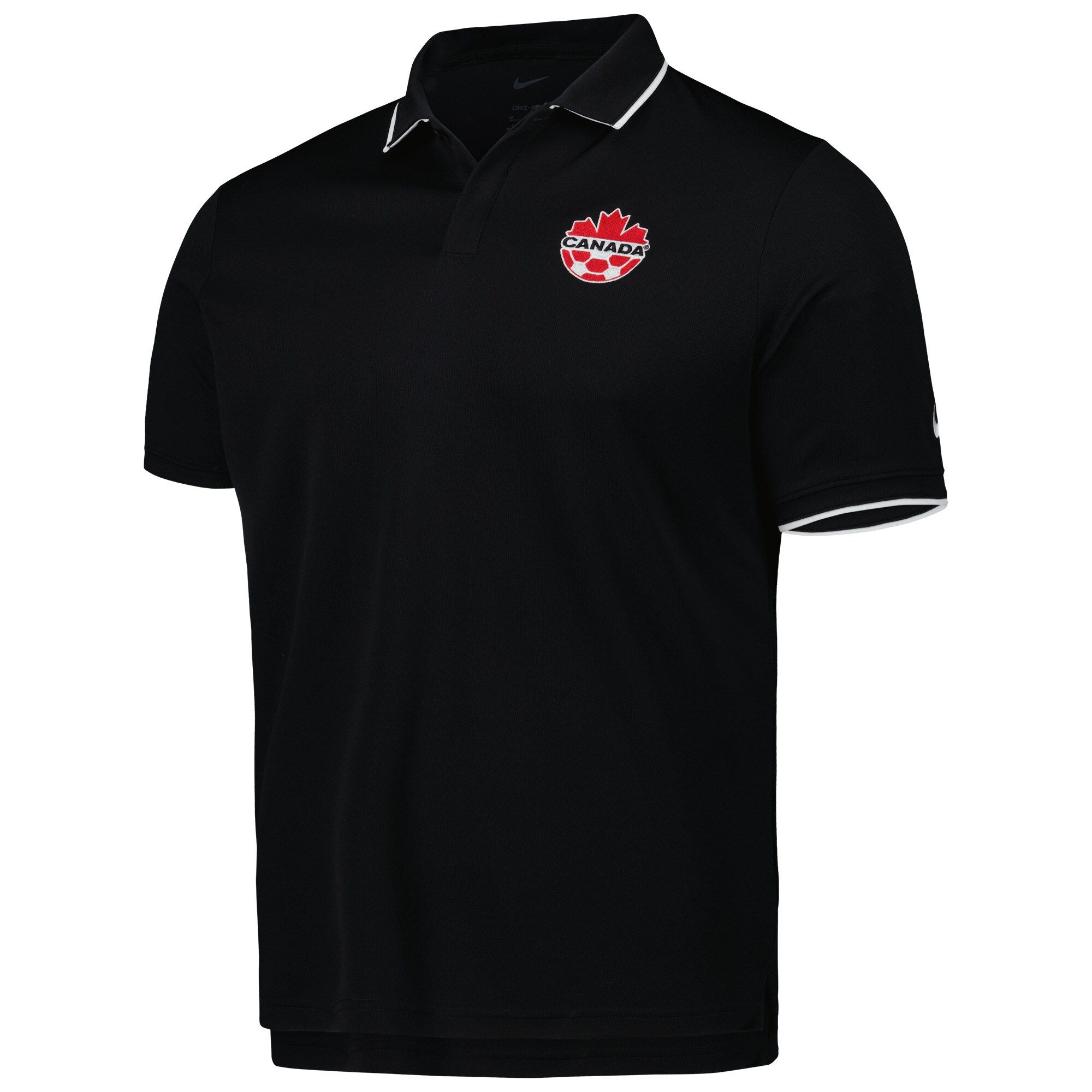 canada soccer nike collegiate polo – black Collection – England Football Jerseys and Shirts