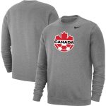 canada soccer nike fleece pullover sweatshirt – heather gray Collection – England Football Jerseys and Shirts