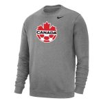canada soccer nike fleece pullover sweatshirt – heather gray Collection – England Football Jerseys and Shirts