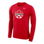 canada soccer nike primary logo legend performance long sleeve t-shirt – red Collection – England Football Jerseys and Shirts