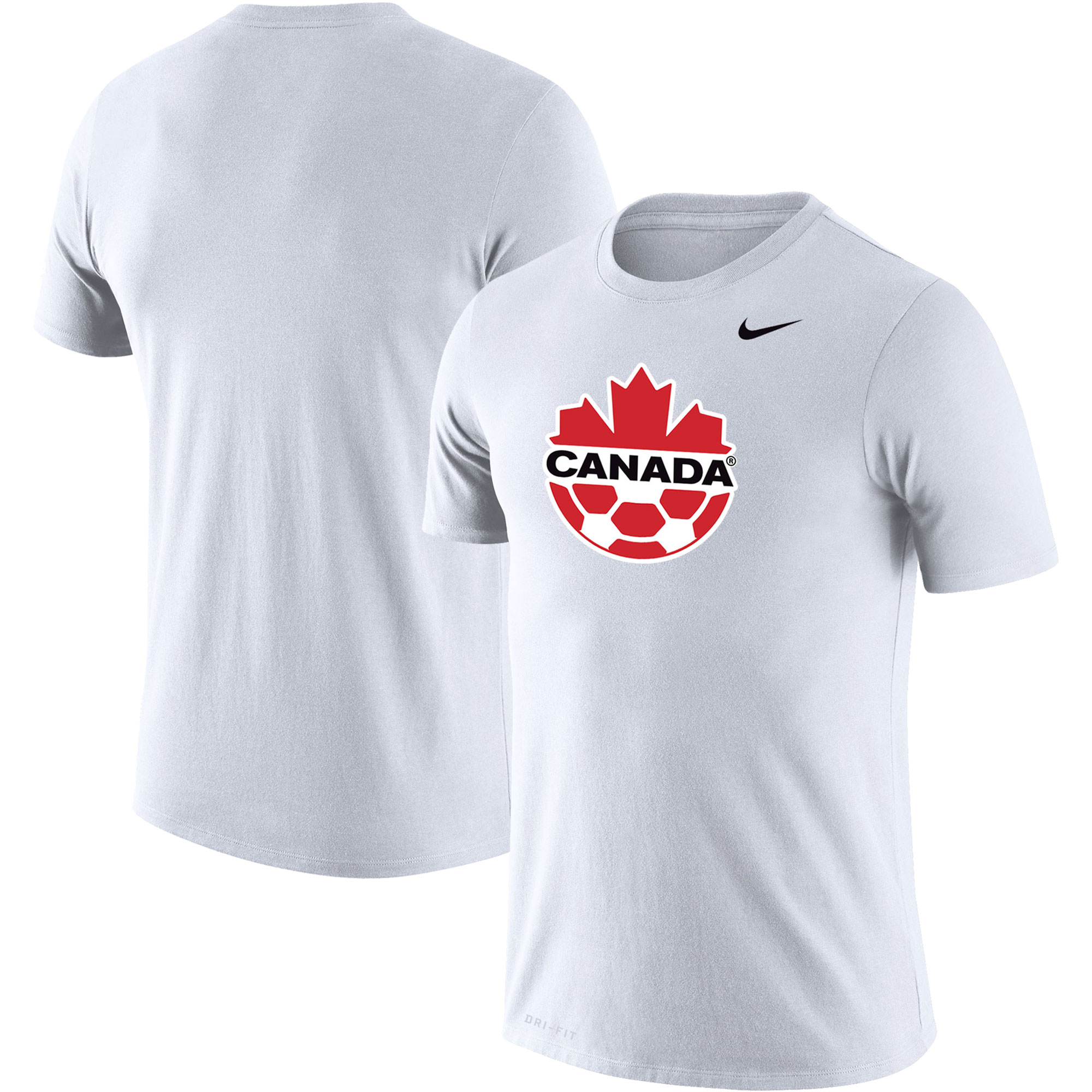 canada soccer nike primary logo legend performance t-shirt – white Collection – England Football Jerseys and Shirts