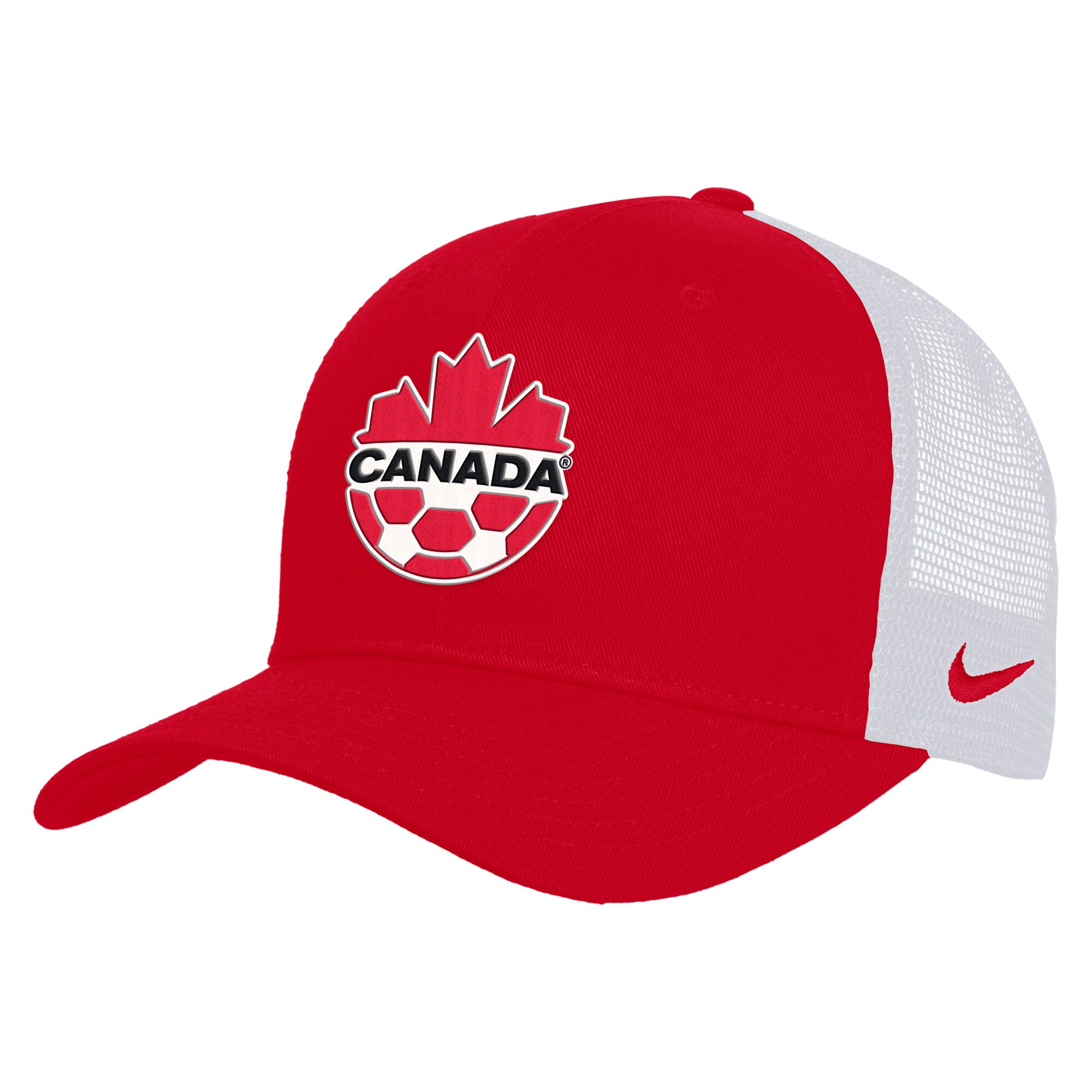 canada soccer nike unisex rise adjustable trucker hat – red Collection – England Football Jerseys and Shirts