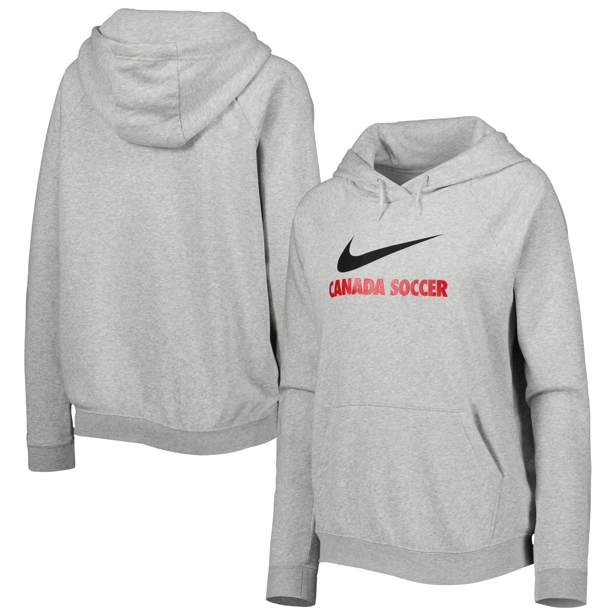 canada soccer nike women8217s lockup varsity fleece raglan pullover hoodie – heather gray Collection – England Football Jerseys and Shirts