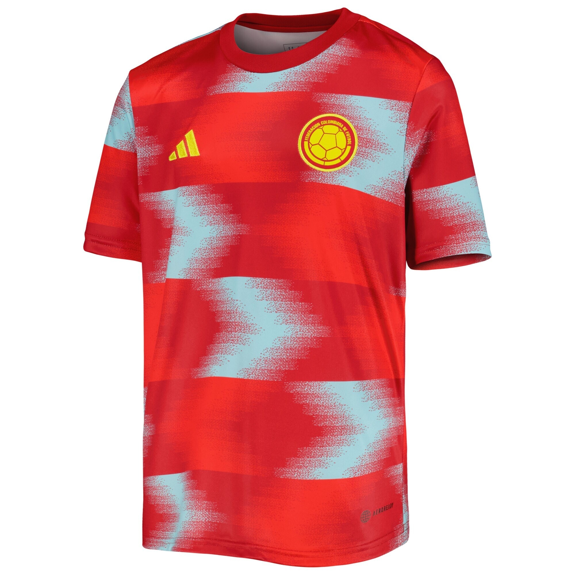 colombia national team adidas youth 202223 away pre-match top – red Collection – England Football Jerseys and Shirts