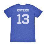 cristian romero argentina national team 1863fc player vintage tri-blend t-shirt – blue Collection – England Football Jerseys and Shirts