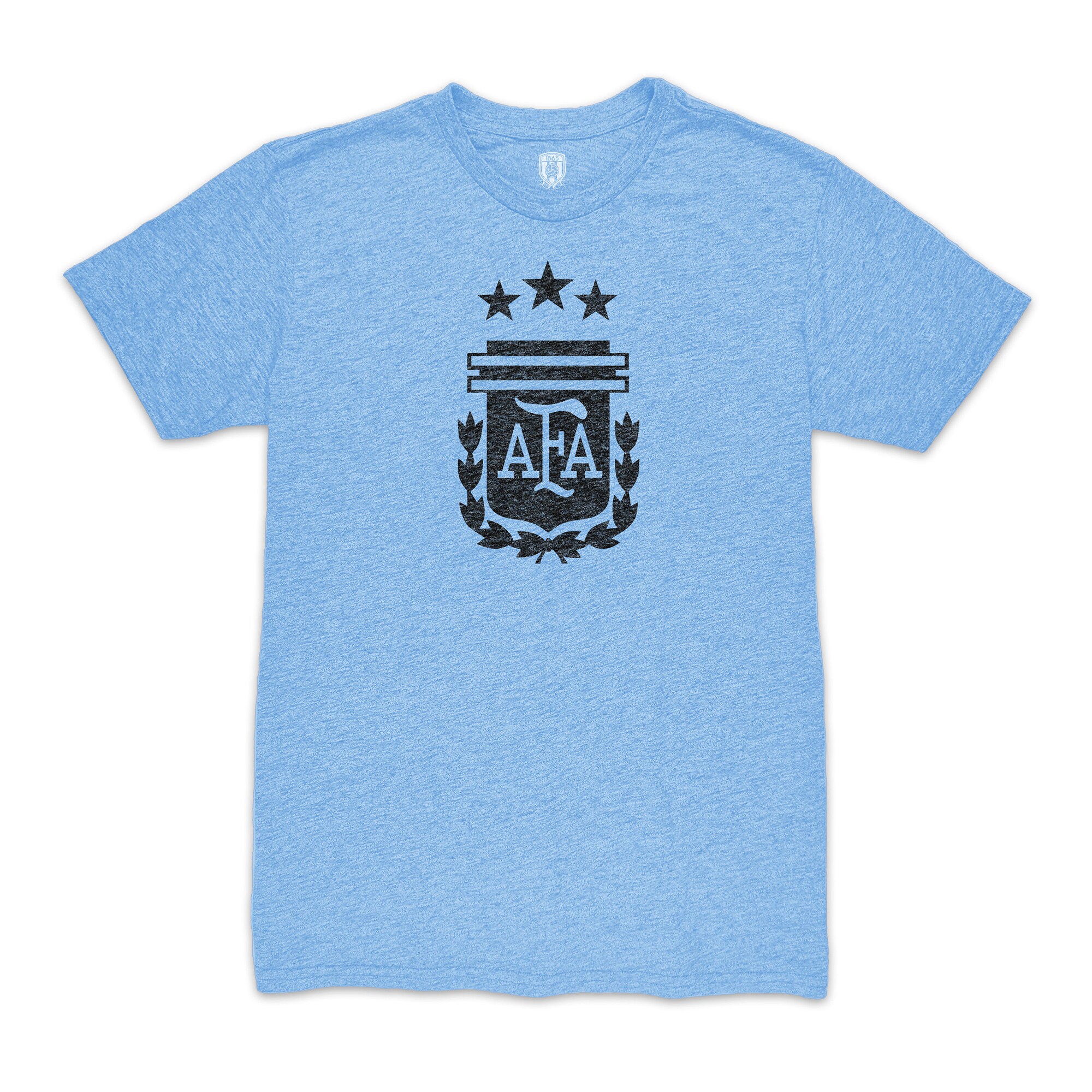 cristian romero argentina national team 1863fc player vintage tri-blend t-shirt – light blue Collection – England Football Jerseys and Shirts