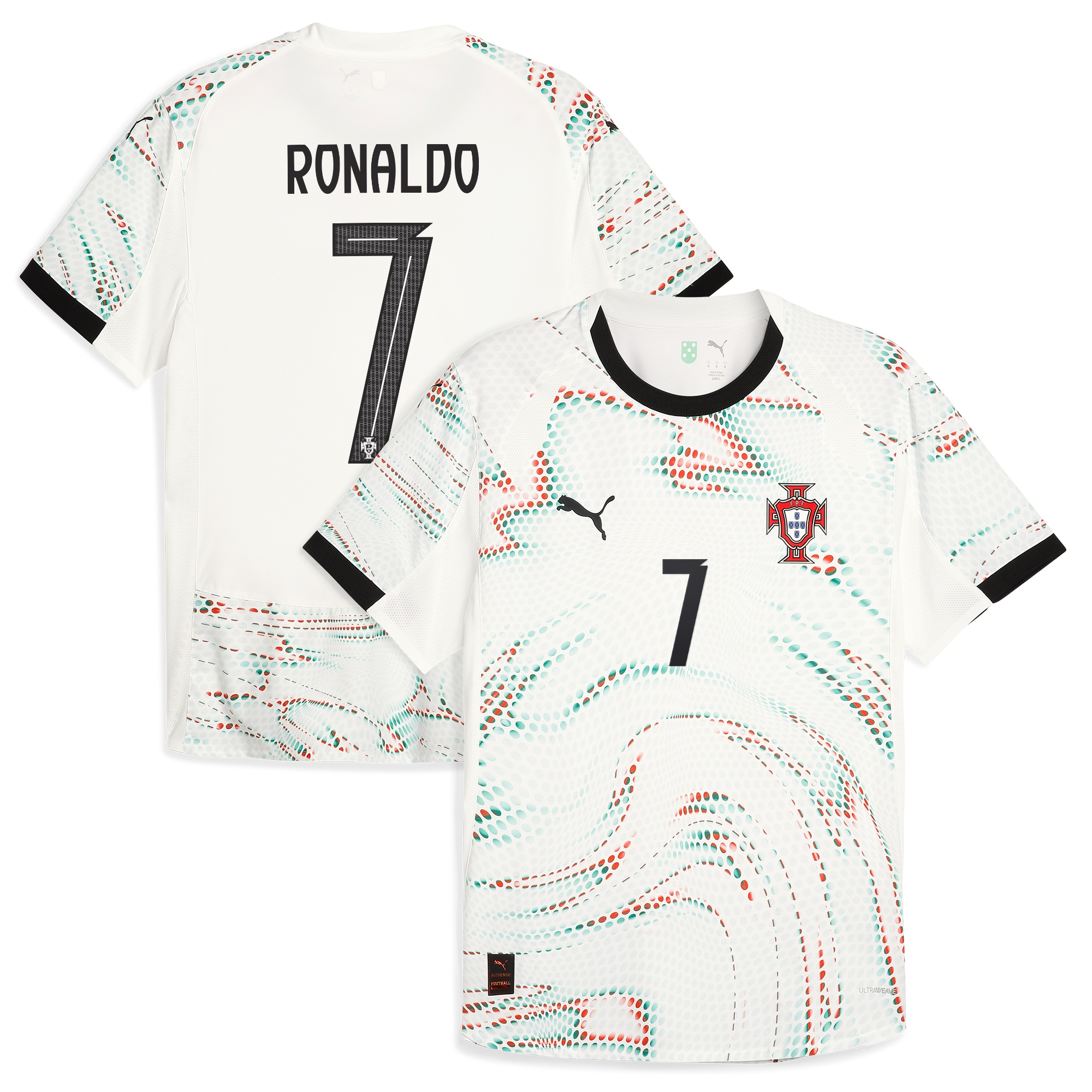 cristiano ronaldo portugal national team puma 2025 away authentic jersey – white Collection – England Football Jerseys and Shirts