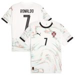 cristiano ronaldo portugal national team puma 2025 away replica jersey – white Collection – England Football Jerseys and Shirts