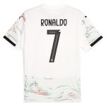 cristiano ronaldo portugal national team puma 2025 away replica jersey – white Collection – England Football Jerseys and Shirts