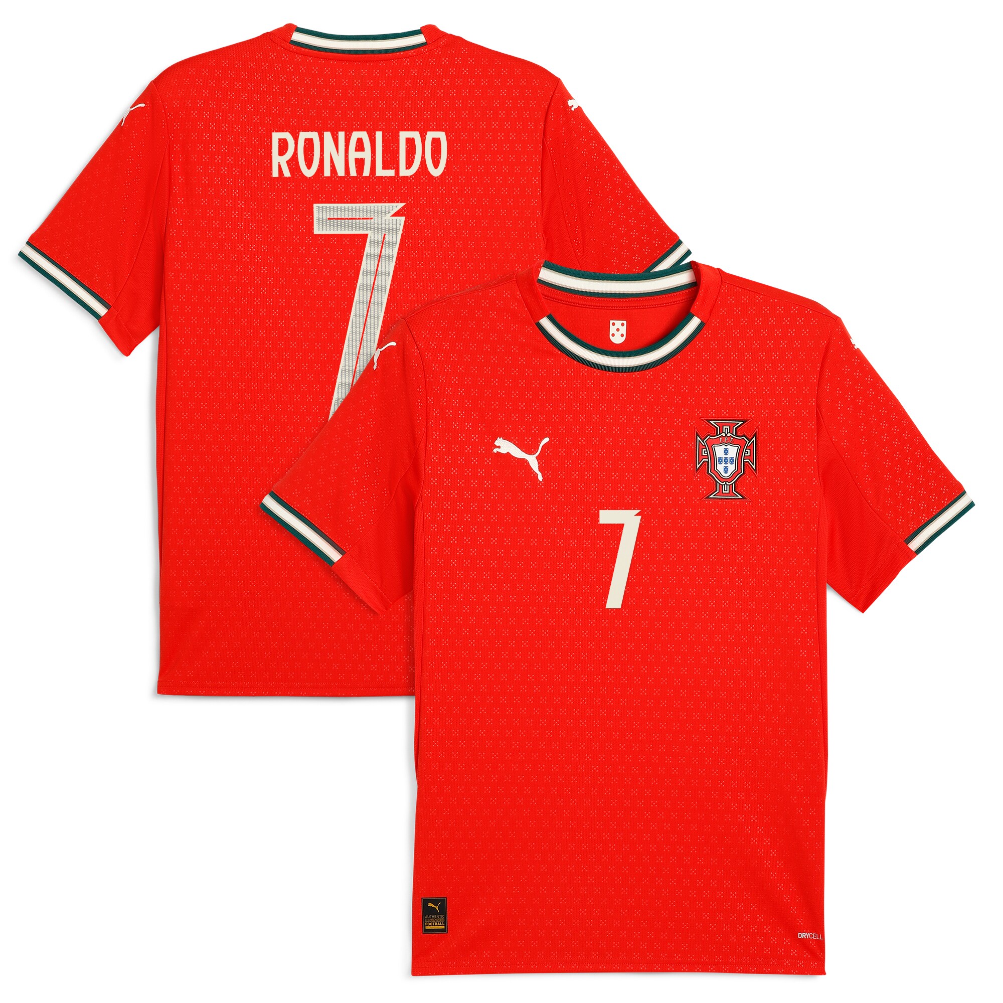 cristiano ronaldo portugal national team puma 2025 home replica jersey – red Collection – England Football Jerseys and Shirts