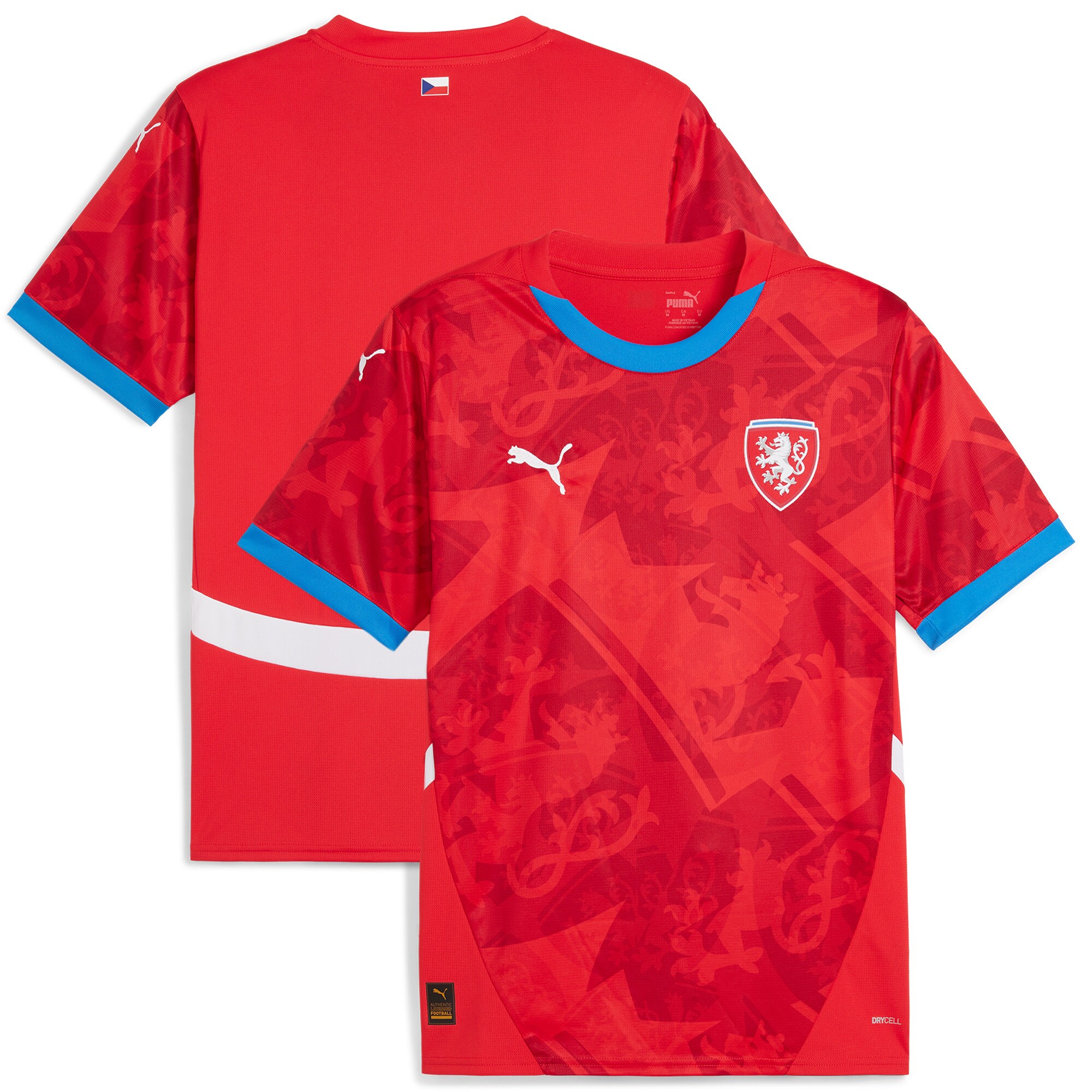 czech republic national team puma 2024 home replica jersey – red Collection – England Football Jerseys and Shirts