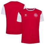 denmark national team block t-shirt – red Collection – England Football Jerseys and Shirts