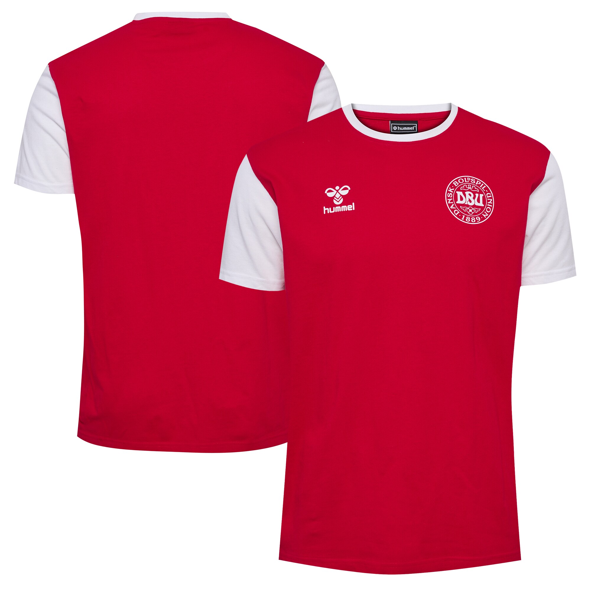 denmark national team block t-shirt – red Collection – England Football Jerseys and Shirts