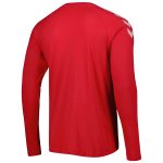 denmark national team fan raglan long sleeve t-shirt – red Collection – England Football Jerseys and Shirts