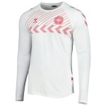 denmark national team fan raglan long sleeve t-shirt – white Collection – England Football Jerseys and Shirts
