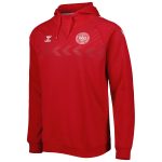 denmark national team fan raglan pullover hoodie – red Collection – England Football Jerseys and Shirts
