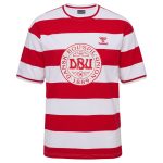 denmark national team striped t-shirt – red Collection – England Football Jerseys and Shirts