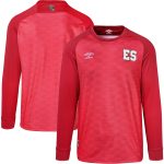 el salvador national team umbro 2023 replica long sleeve jersey – red Collection – England Football Jerseys and Shirts