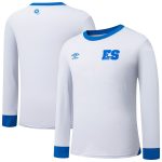 el salvador national team umbro 2025 away replica long sleeve jersey – white Collection – England Football Jerseys and Shirts
