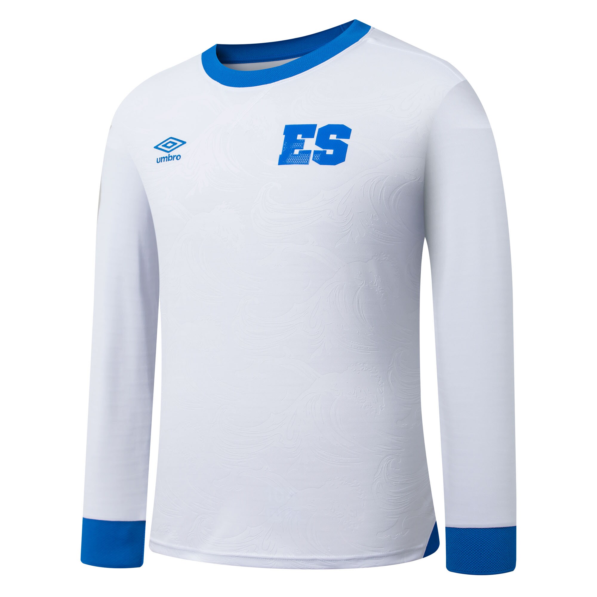el salvador national team umbro 2025 away replica long sleeve jersey – white Collection – England Football Jerseys and Shirts