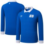 el salvador national team umbro 2025 home replica long sleeve jersey – blue Collection – England Football Jerseys and Shirts