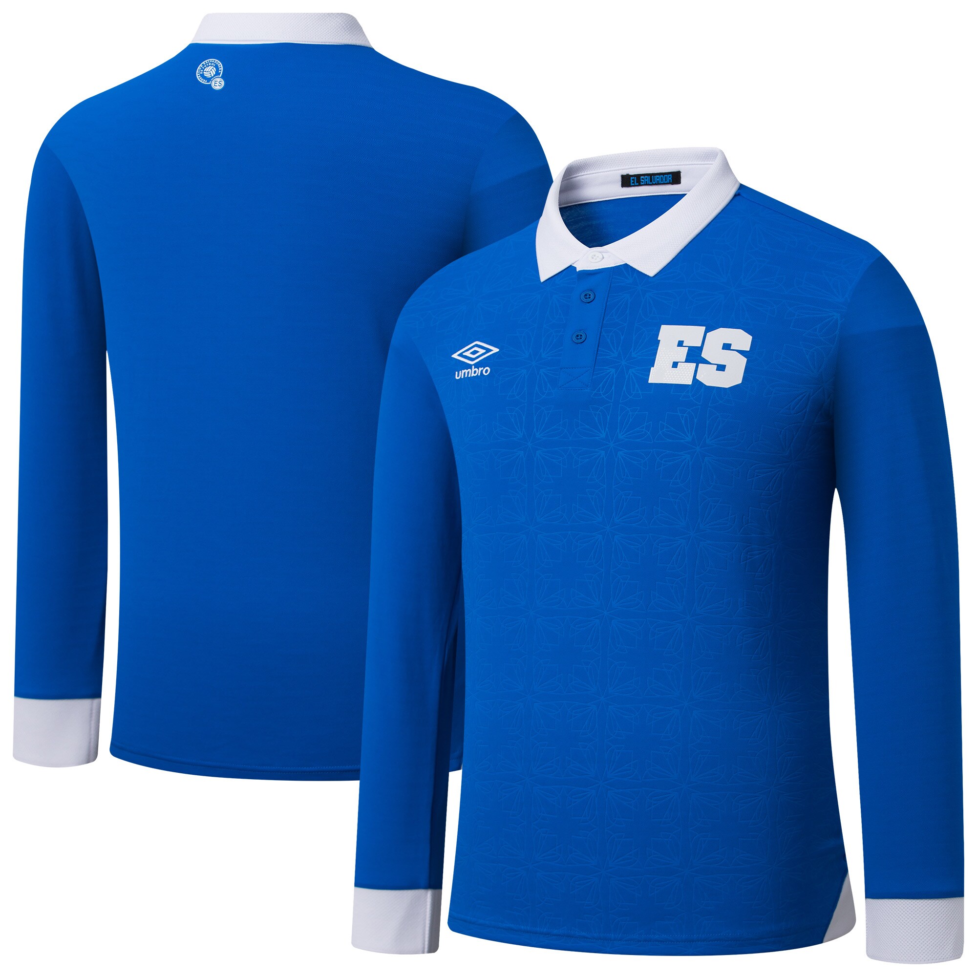 el salvador national team umbro 2025 home replica long sleeve jersey – blue Collection – England Football Jerseys and Shirts