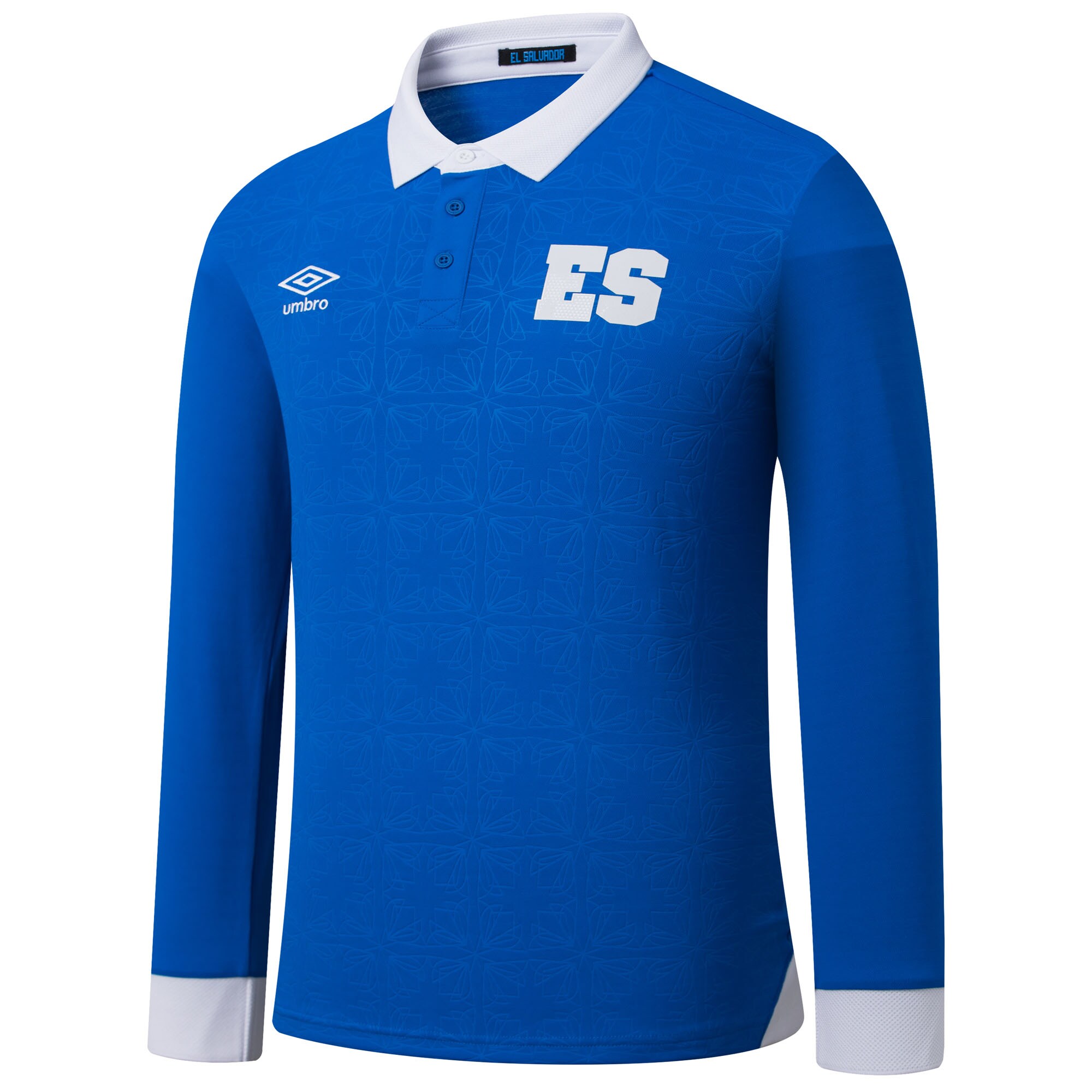 el salvador national team umbro 2025 home replica long sleeve jersey – blue Collection – England Football Jerseys and Shirts