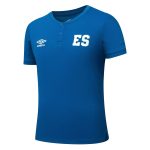 el salvador national team umbro crew neck polo – blue Collection – England Football Jerseys and Shirts