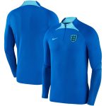 england national team nike 2022 strike drill performance raglan quarter-zip long sleeve top – blue Collection – England Football Jerseys and Shirts