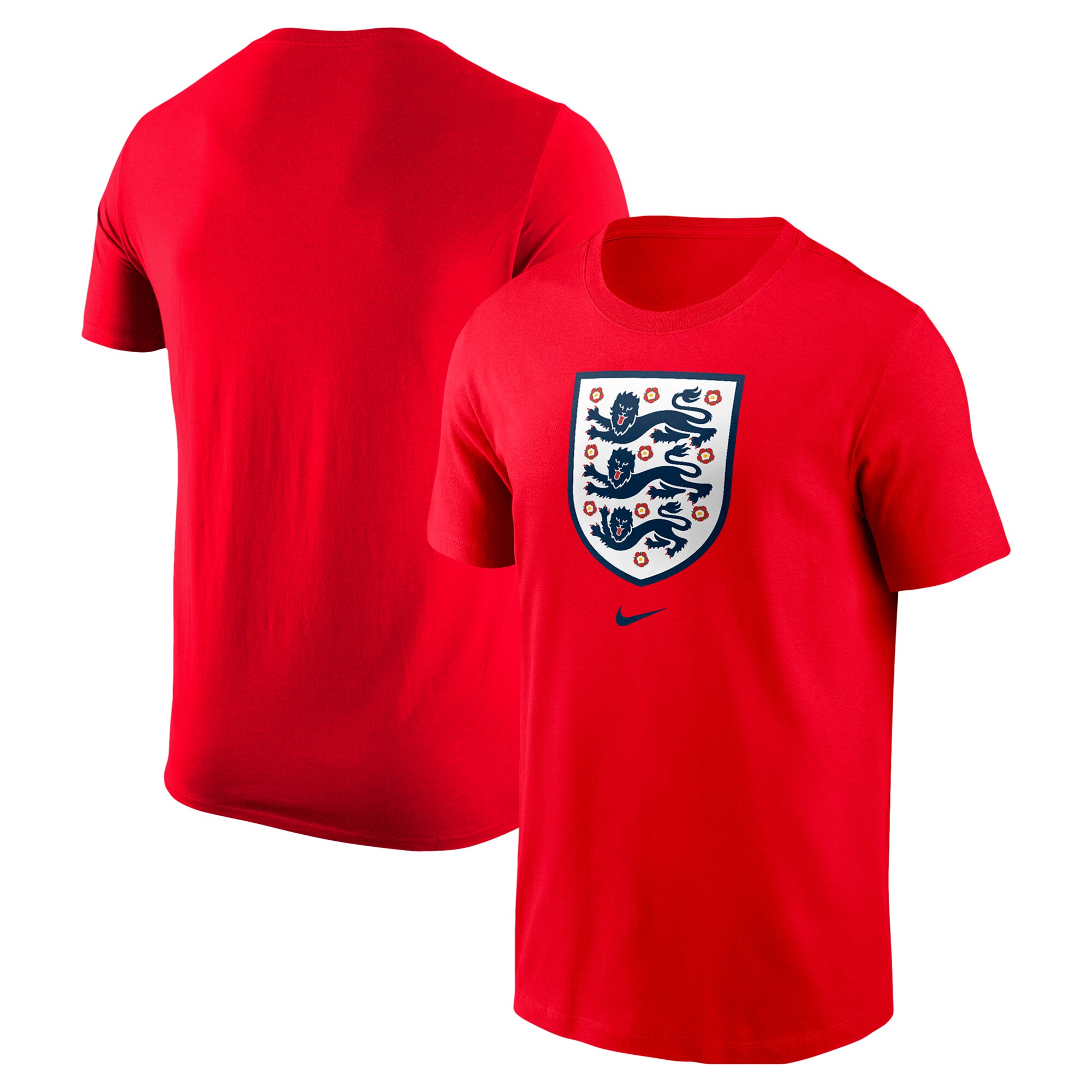 england national team nike crest core t-shirt – red Collection – England Football Jerseys and Shirts