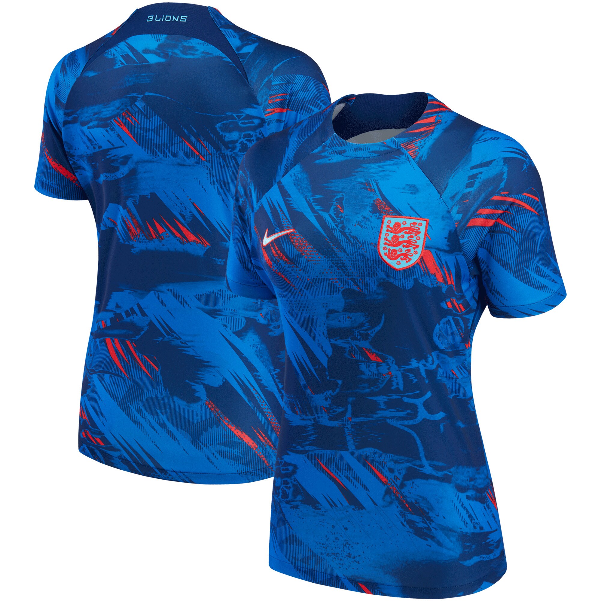 england national team nike women8217s 2022 pre-match top blue Collection – England Football Jerseys and Shirts