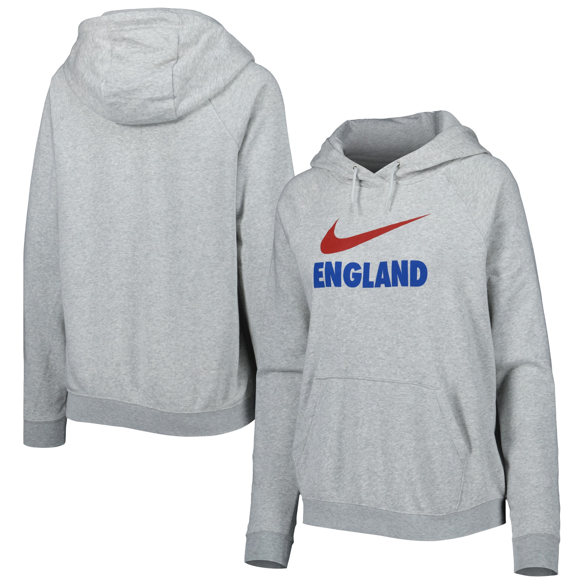 england national team nike women8217s lockup varsity fleece raglan pullover hoodie – heather gray Collection – England Football Jerseys and Shirts