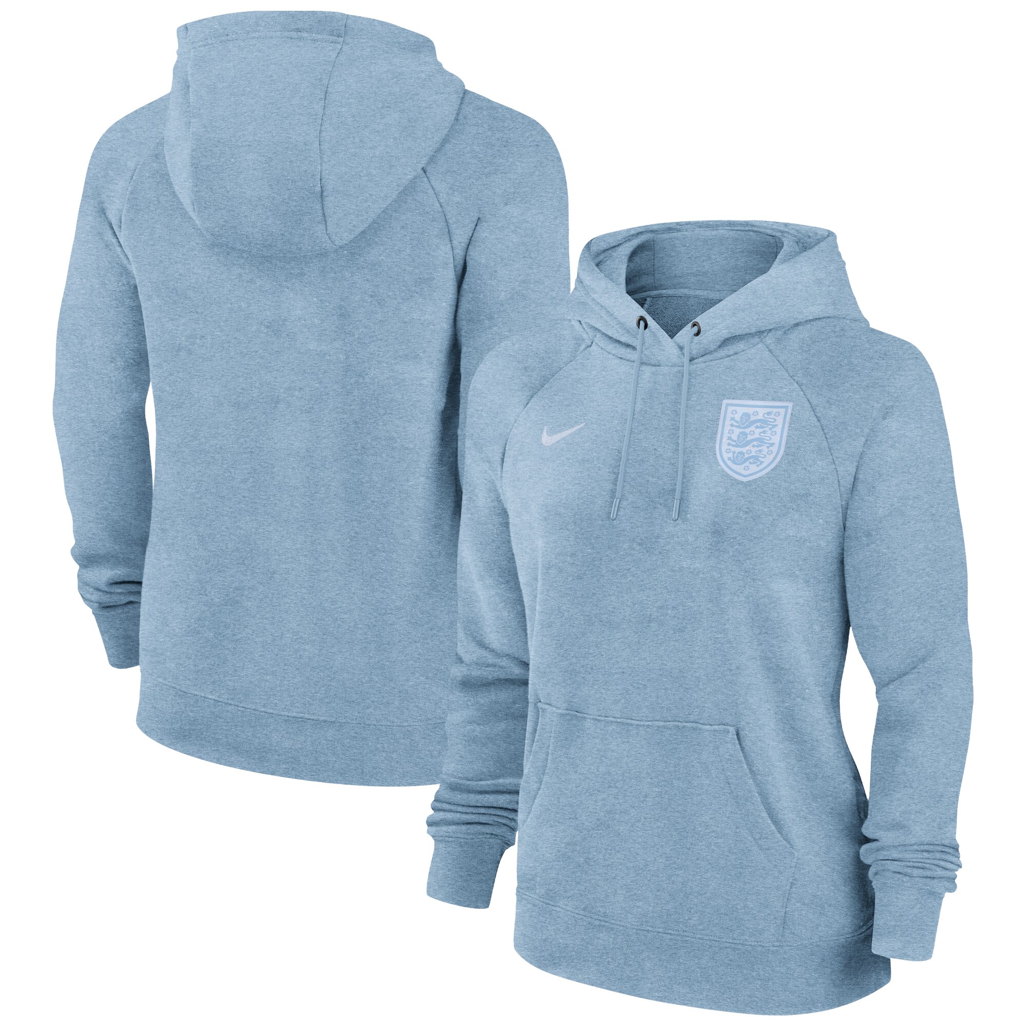 england women8217s national team nike women8217s essential raglan pullover hoodie – light blue Collection – England Football Jerseys and Shirts