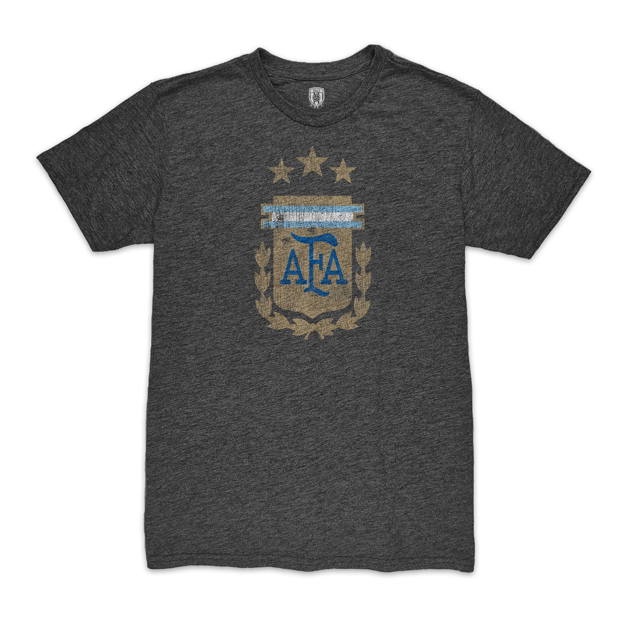enzo fernández argentina national team 1863fc player vintage tri-blend t-shirt – black Collection – England Football Jerseys and Shirts