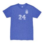 enzo fernández argentina national team 1863fc player vintage tri-blend t-shirt – blue Collection – England Football Jerseys and Shirts