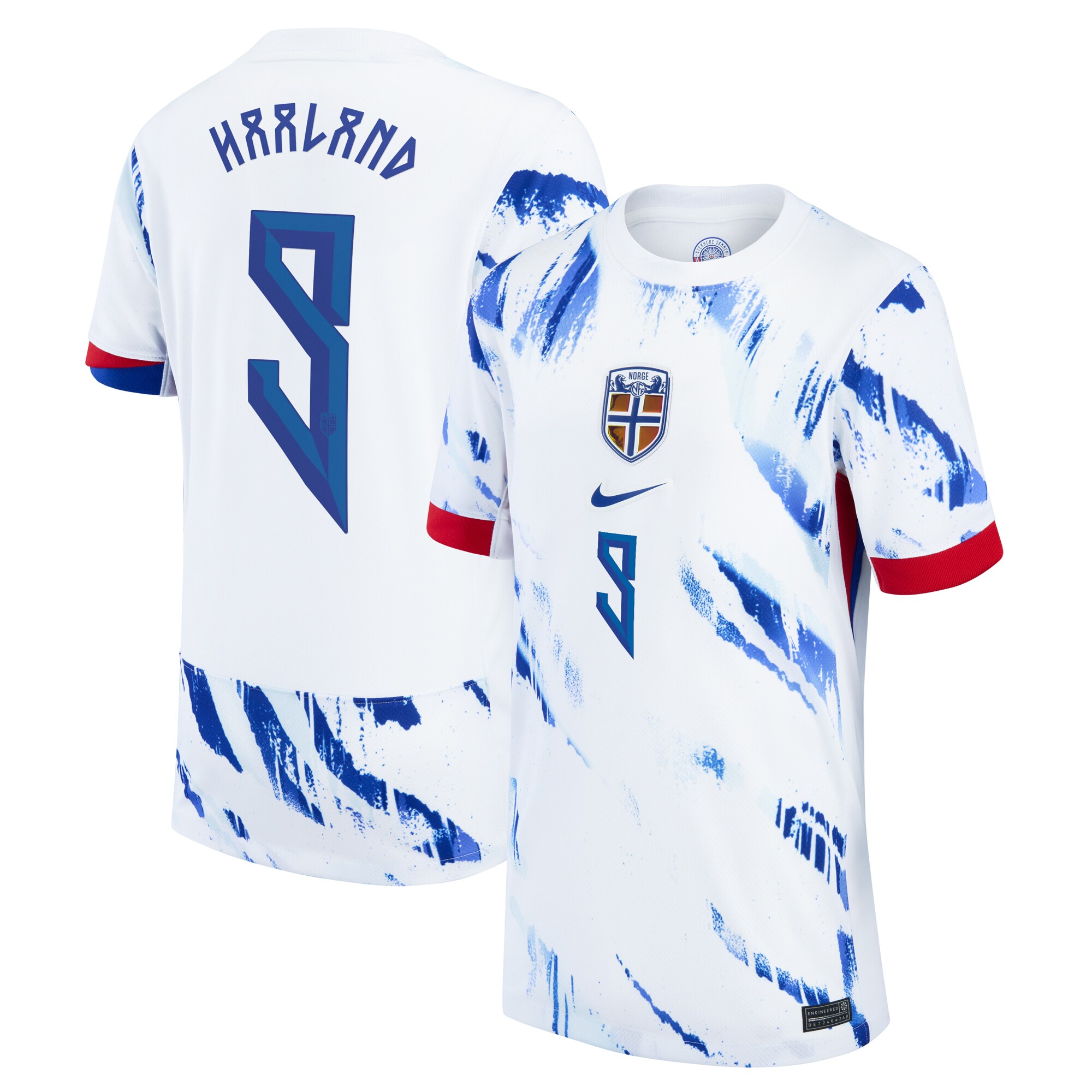 erling haaland norway national team nike youth 2024 away replica jersey – white Collection – England Football Jerseys and Shirts