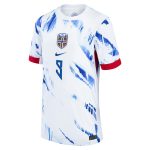 erling haaland norway national team nike youth 2024 away replica jersey – white Collection – England Football Jerseys and Shirts