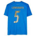fabio cannavaro italy national team autographed fanatics authentic 2022-23 blue home puma jersey – bas Collection – England Football Jerseys and Shirts