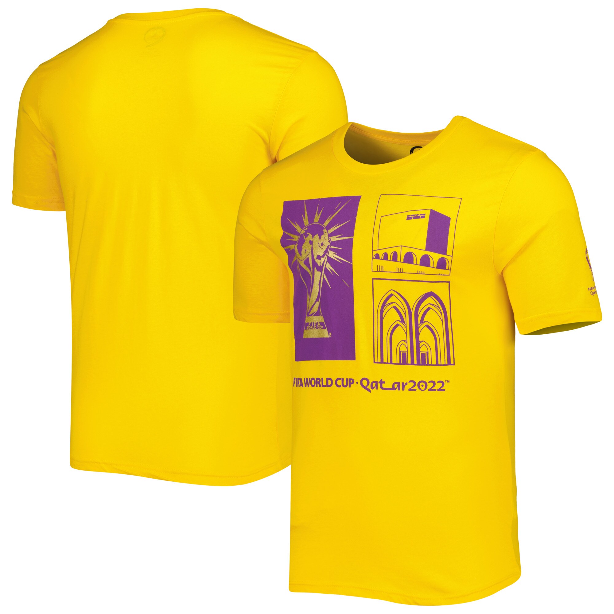 fifa world cup qatar 2022 around the world t-shirt – yellow Collection – England Football Jerseys and Shirts