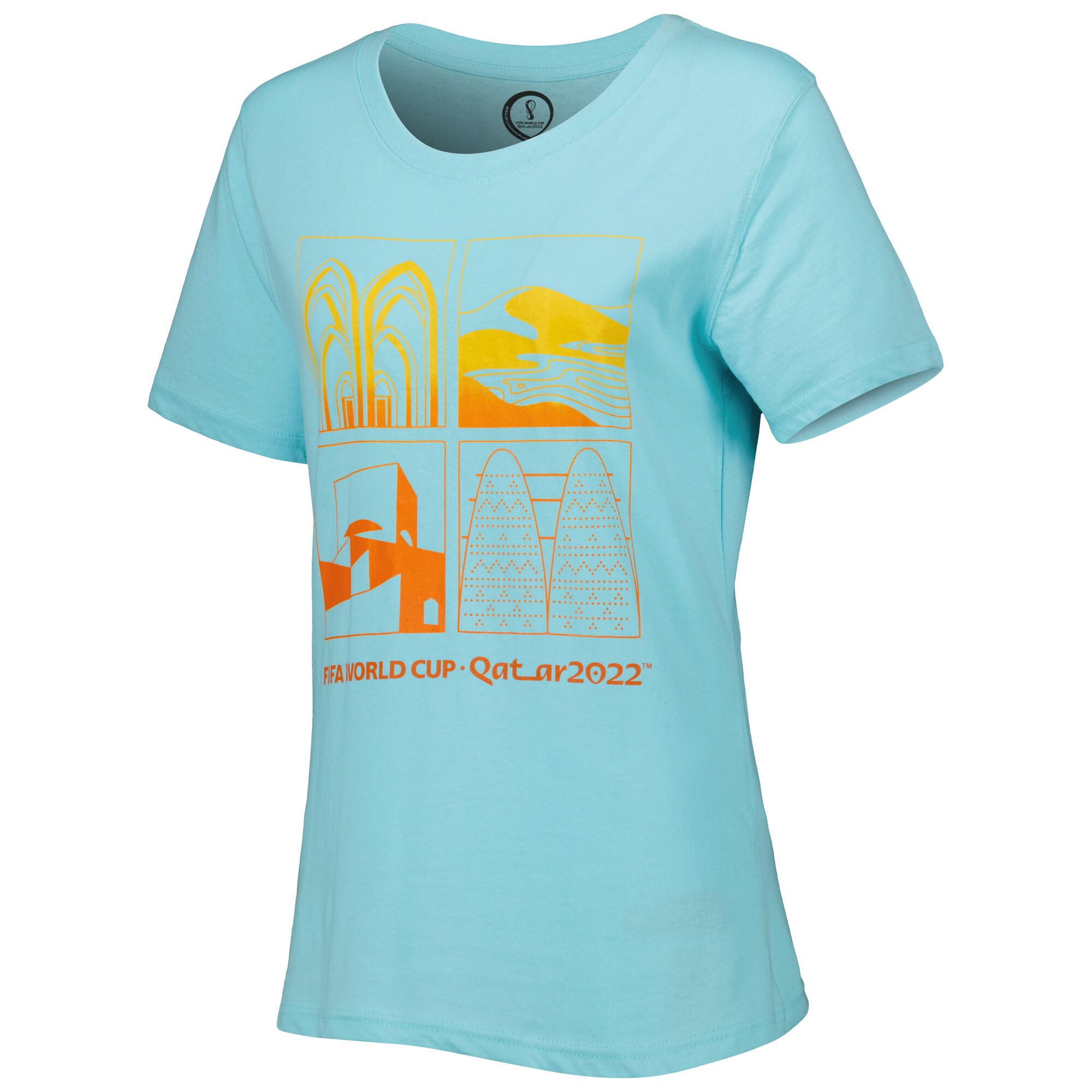 fifa world cup qatar 2022 women8217s oasis t-shirt – aqua Collection – England Football Jerseys and Shirts