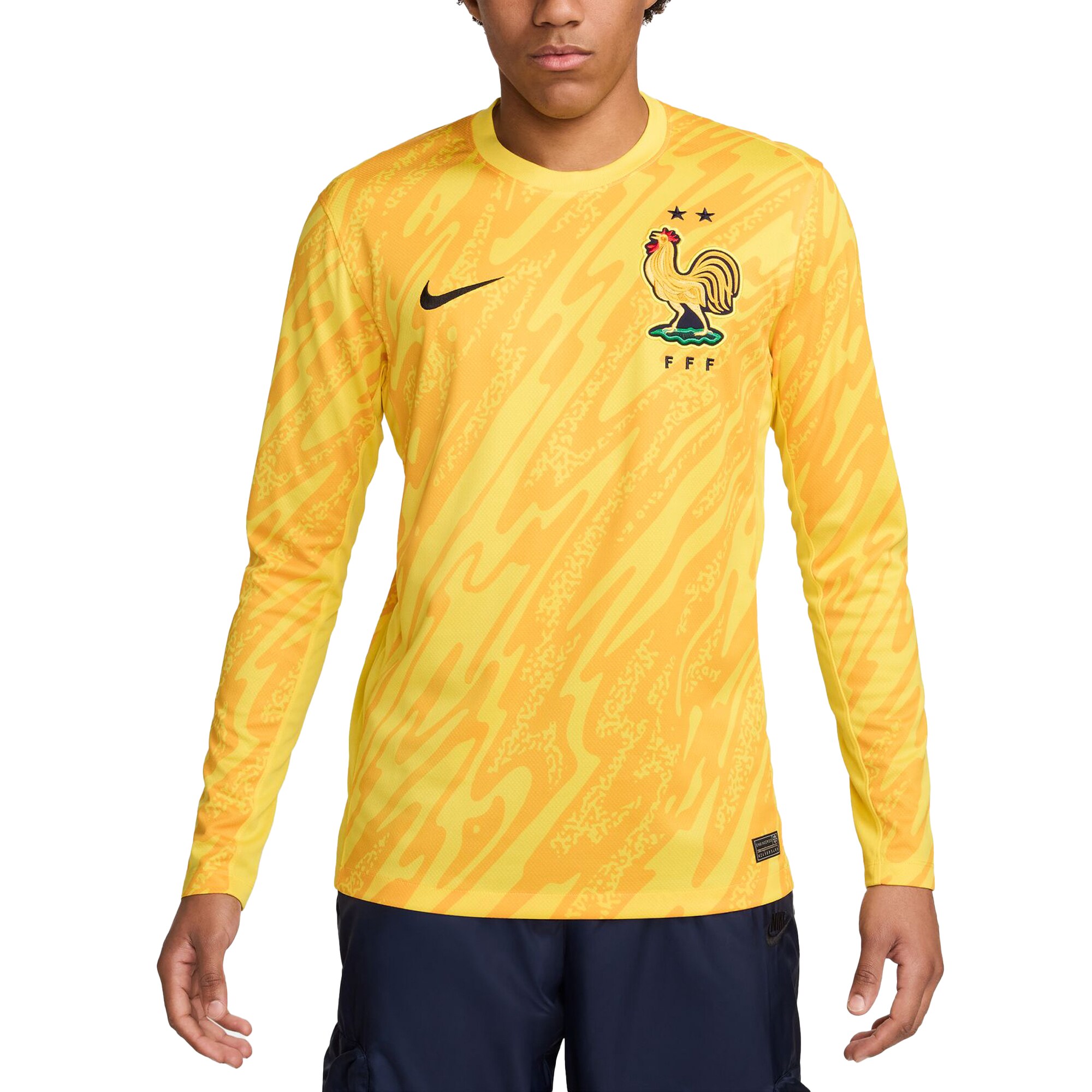 france national team nike 2024 goalkeeper replica stadium long sleeve jersey – yellow Collection – England Football Jerseys and Shirts