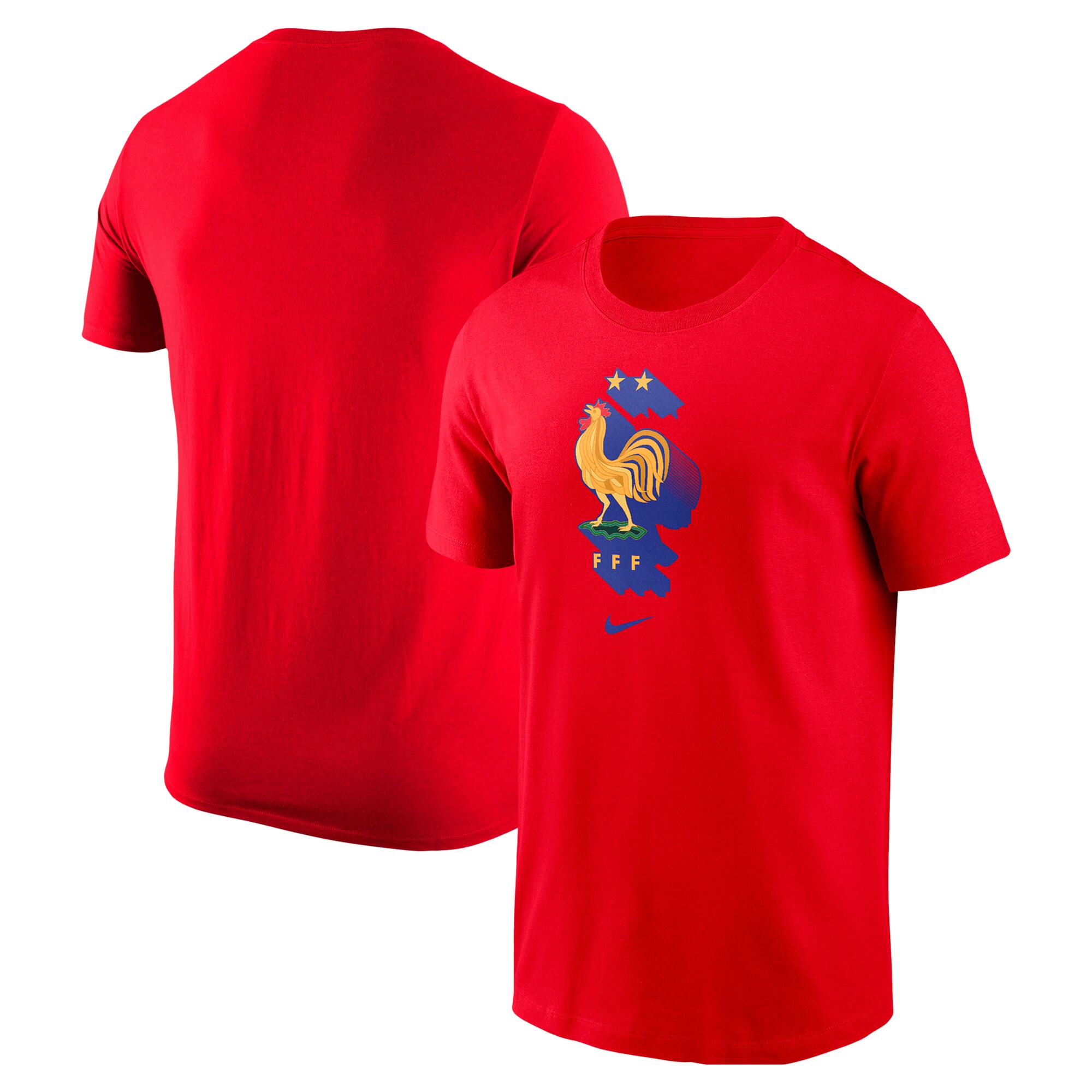 france national team nike crest core t-shirt – red Collection – England Football Jerseys and Shirts