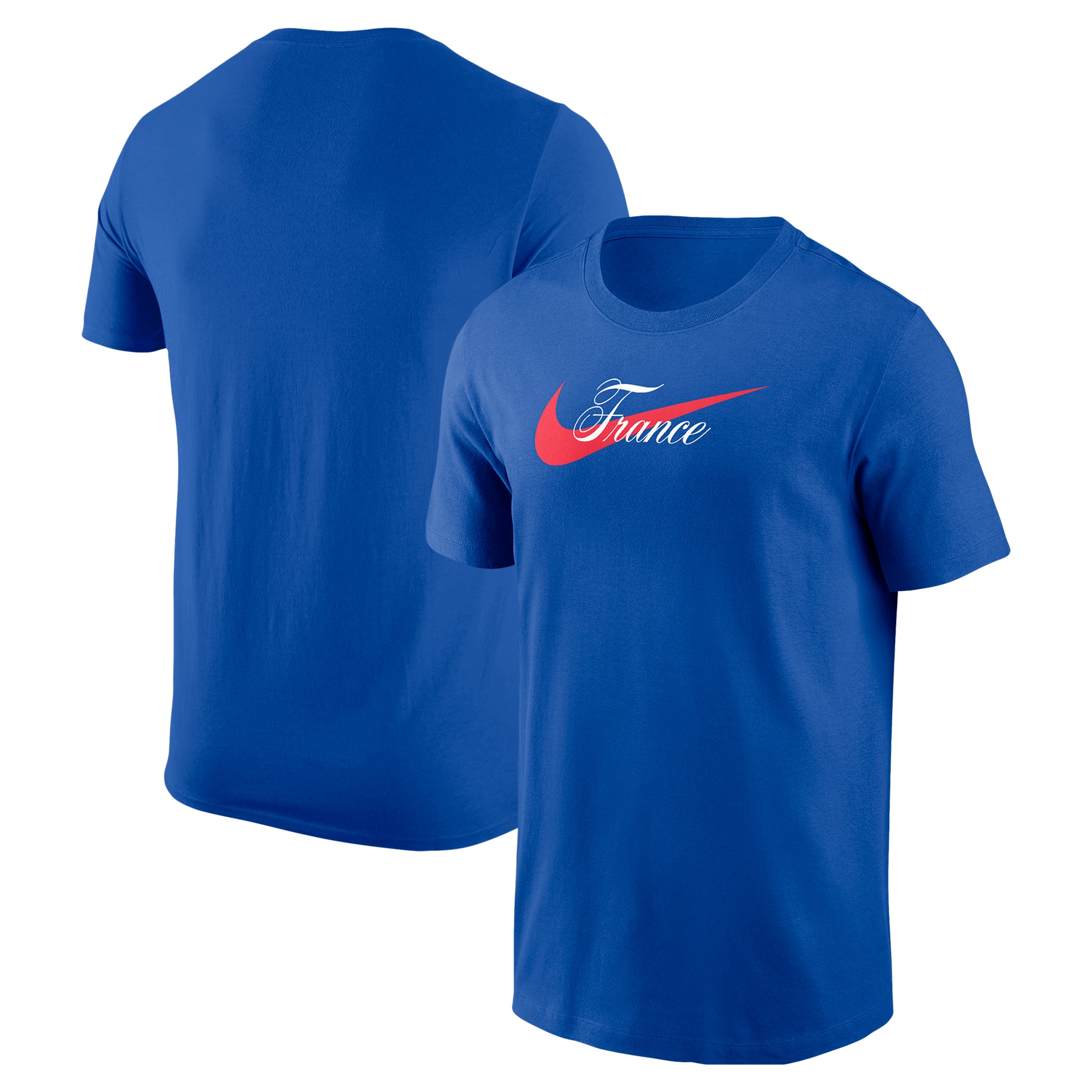 france national team nike team wordmark swoosh core t-shirt – royal Collection – England Football Jerseys and Shirts
