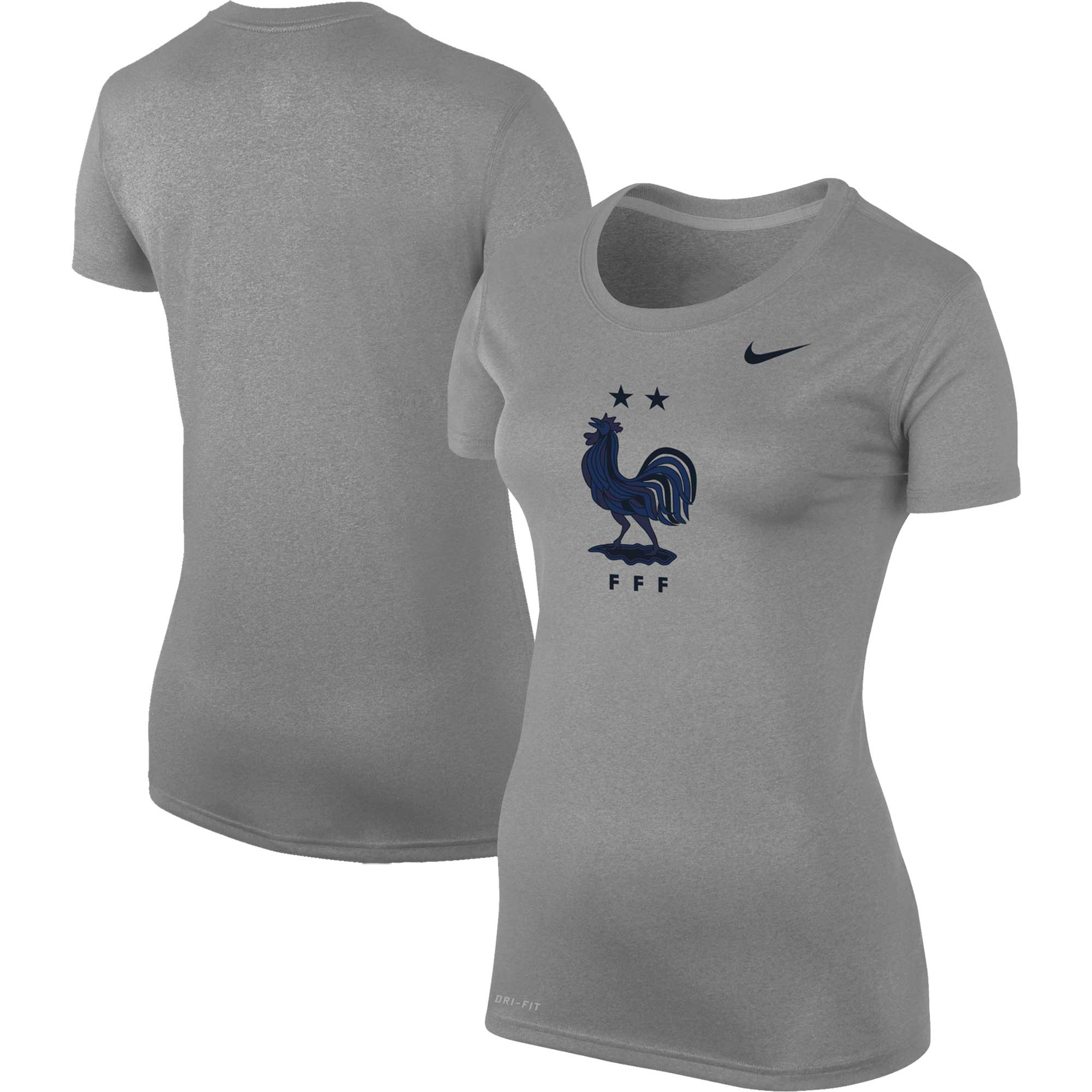 france national team nike women8217s legend performance t-shirt – heather gray Collection – England Football Jerseys and Shirts