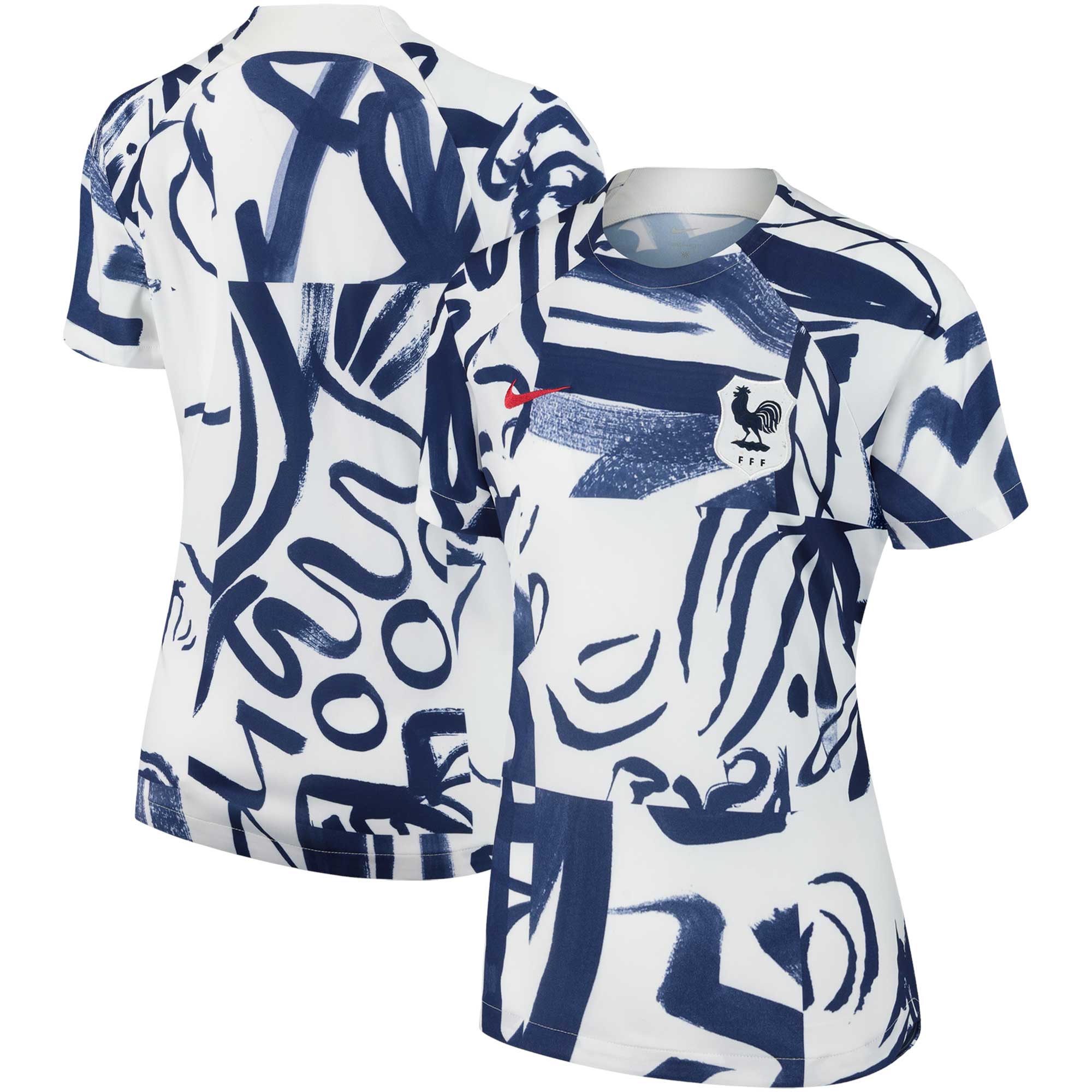 france women8217s national team nike women8217s 2023 pre-match top – white Collection – England Football Jerseys and Shirts