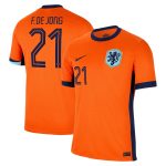 frenkie de jong netherlands national team nike 2024 home replica jersey – orange Collection – England Football Jerseys and Shirts