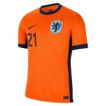 frenkie de jong netherlands national team nike 2024 home replica jersey – orange Collection – England Football Jerseys and Shirts
