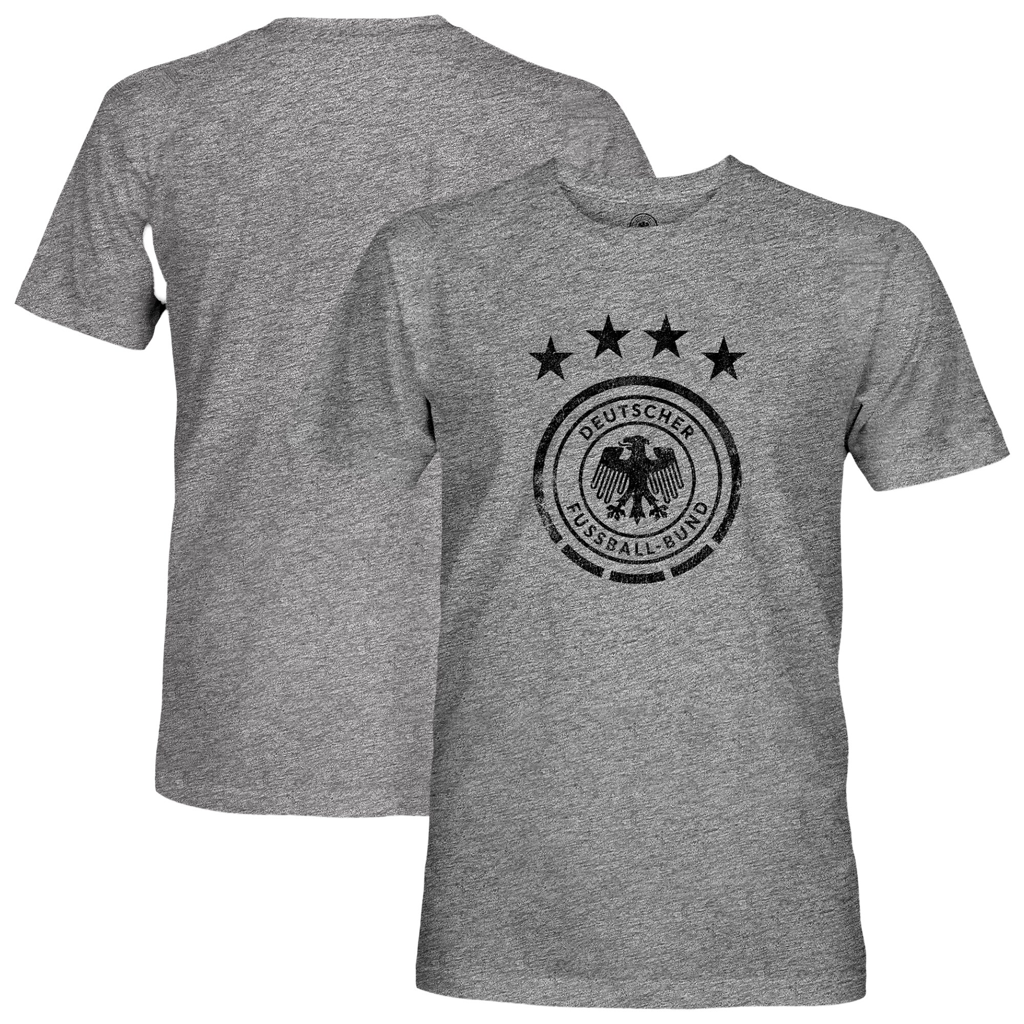 germany national team 1863fc mono badge vintage tri-blend t-shirt – heather gray Collection – England Football Jerseys and Shirts