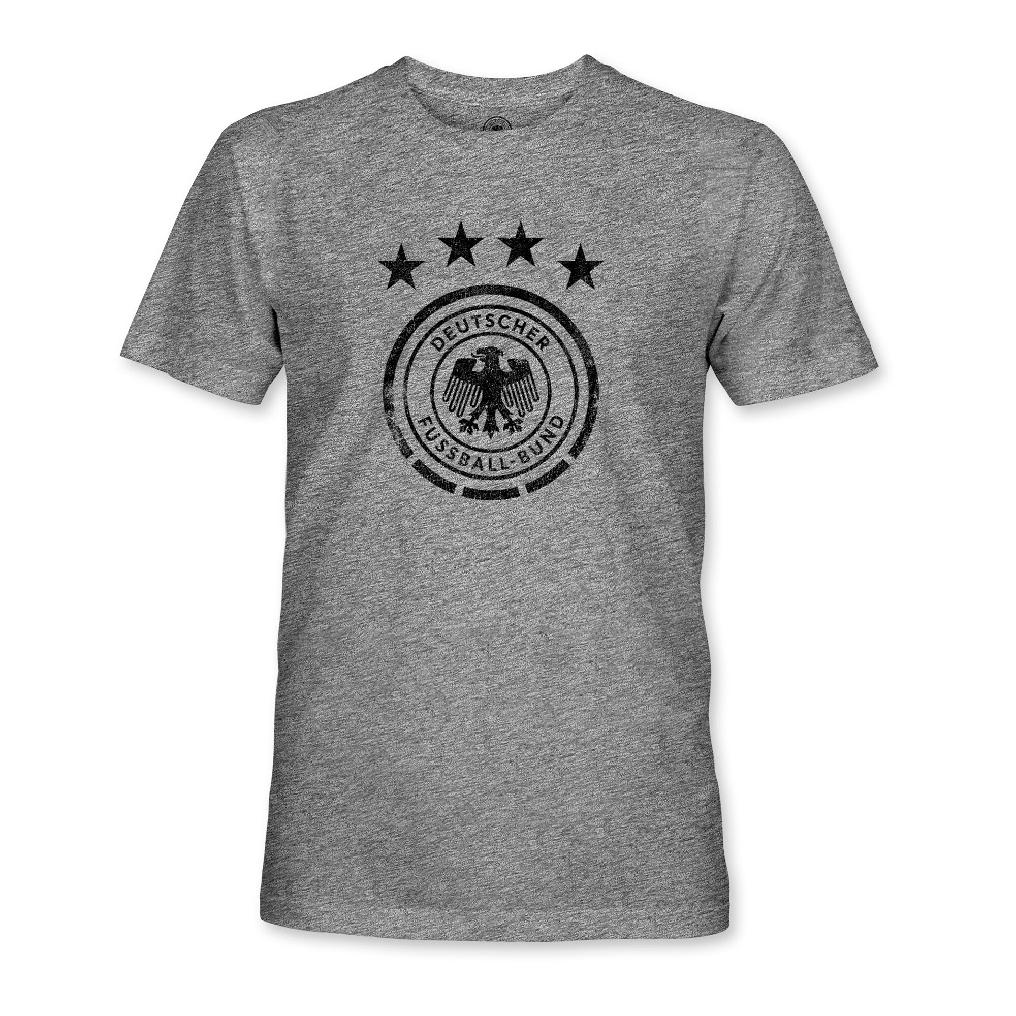 germany national team 1863fc mono badge vintage tri-blend t-shirt – heather gray Collection – England Football Jerseys and Shirts