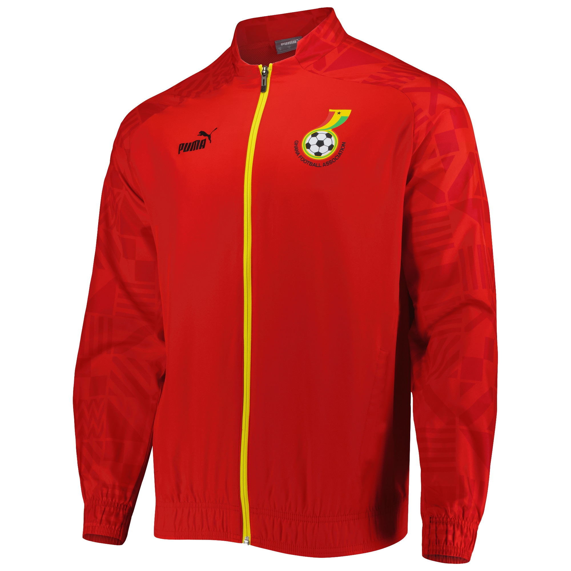 ghana national team puma pre-match raglan full-zip training jacket – red Collection – England Football Jerseys and Shirts